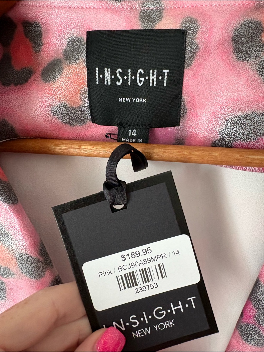 Insight Pink Leopard-Print Faux Leather Jacket - Picture 3 of 4